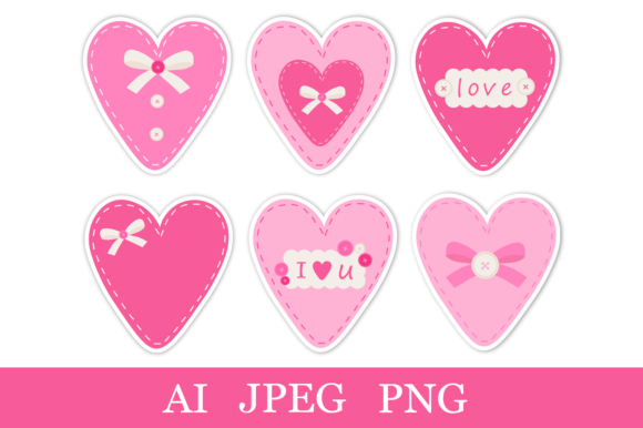 Download Valentine's Heart Stickers Printable PNG - Heart Collection