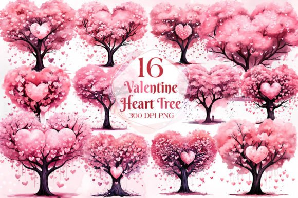Download Light Pink Valentine Heart Tree Clipart - Heart Collection