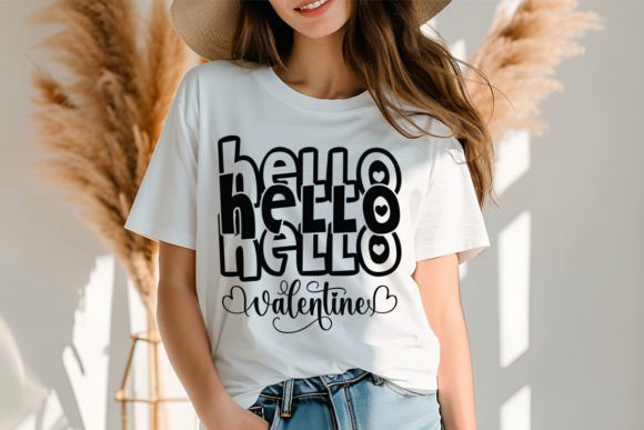 Download Hello Valentine SVG Design - Premium Resources