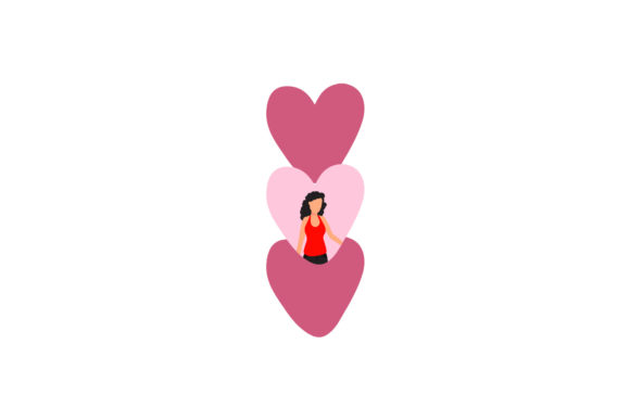 Download Valentine Illustration Girl in Love - Premium Resources