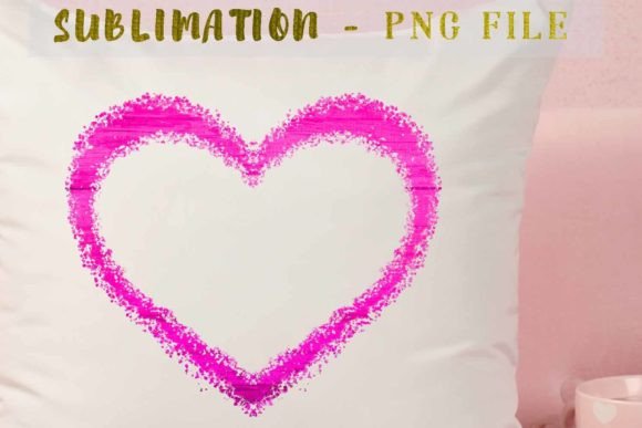 Download Pink Valentine Heart Frame Sublimation - Heart Collection