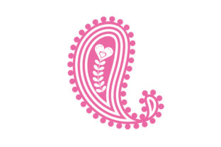 Download Pink Valentine's Heart Paisley - Heart Collection