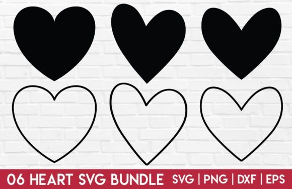 Download Heart SVG Bundle - Heart Outline SVG PNG - Heart Collection