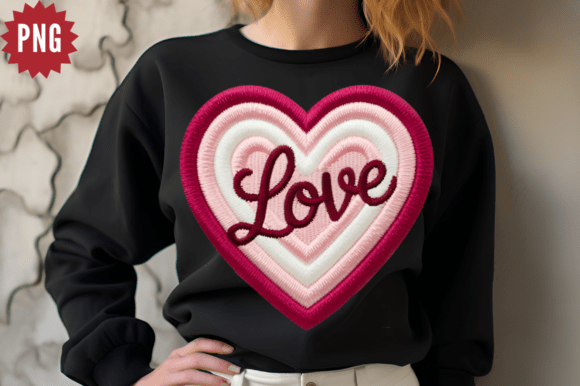 Download Faux Yarn Valentine Heart PNG Design - Heart Collection