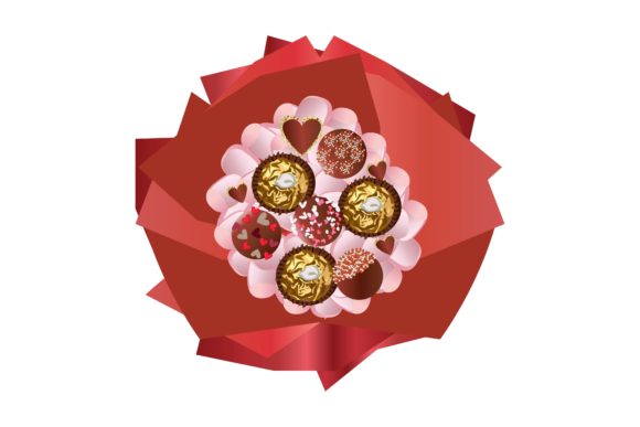 Download Brownie Bouquet Valentine Illustration - Valentine illustration Collection