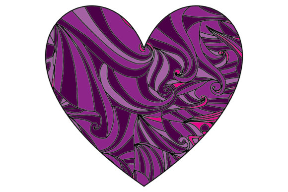 Download Heart Shaped Zentangle - Heart Collection