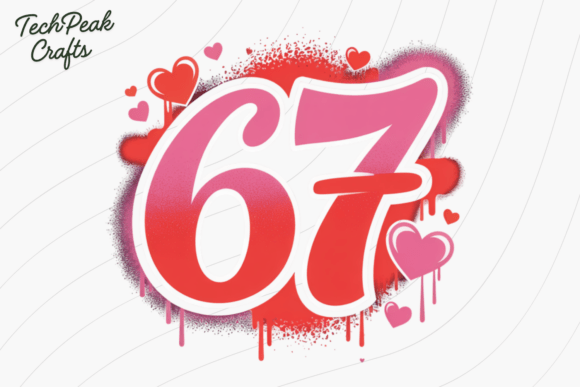 Download 67 Graffiti Heart Number PNG - Heart Collection