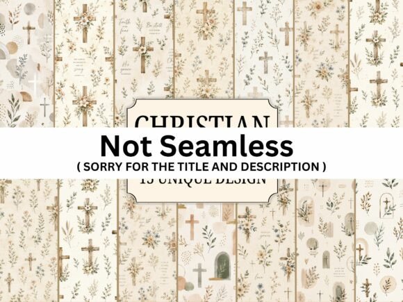 Download Elegant Christian Digital Paper Bundle - Digital paper Collection