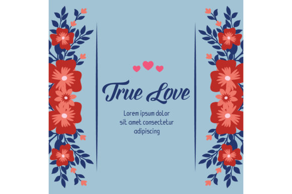 Download Romantic Card Design for True Love - Premium Resources
