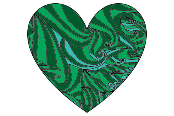 Download Heart Shaped Zentangle - Heart Collection