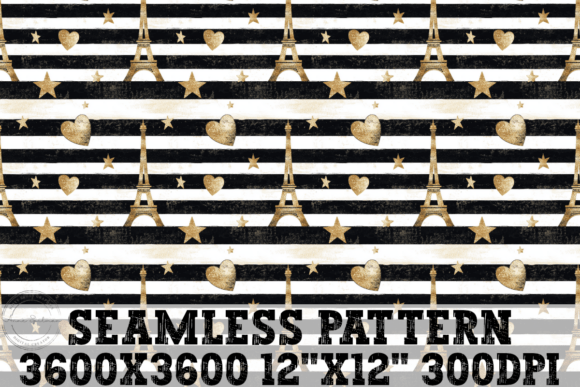 Download Paris Love Eiffel Tower &amp; Hearts Pattern - Heart Collection