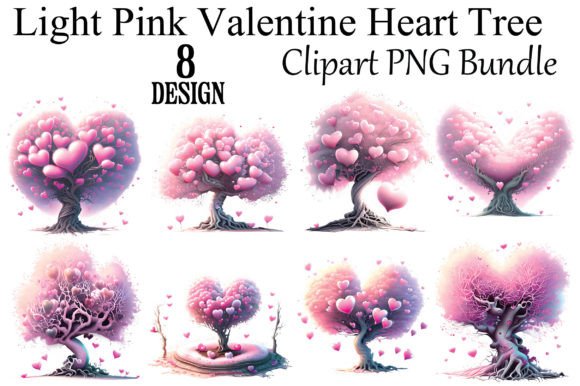 Download Light Pink Valentine Heart Tree - Heart Collection