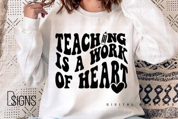 Download Teacher Teach Love Heart Sublimation - Heart Collection
