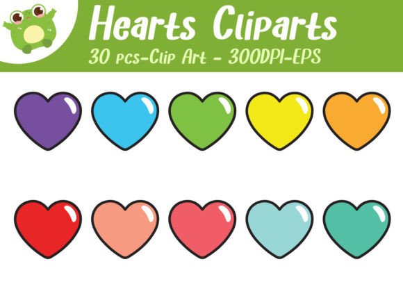 Download Hearts Valentine's Day Art Bright - Heart Collection