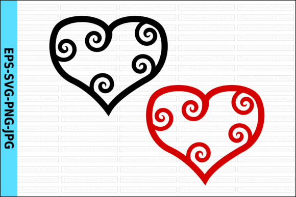 Download Maori Heart Swirly Heart Valentine Heart - Heart Collection
