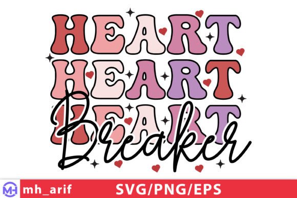 Download Heart Breaker Valentine T-shirt Design - Heart Collection