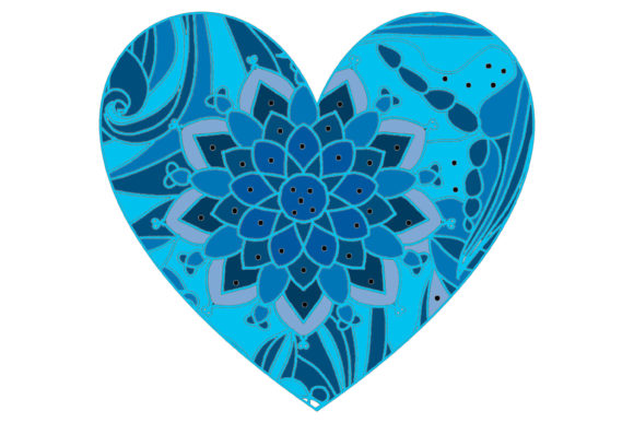 Download Heart Shaped Zentangle - Heart Collection