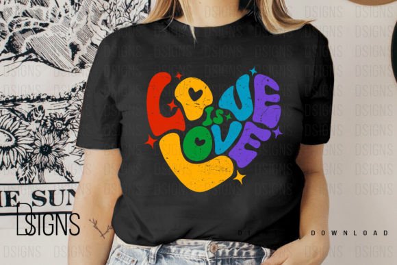 Download Pride Love is Love Heart Sublimation - Heart Collection