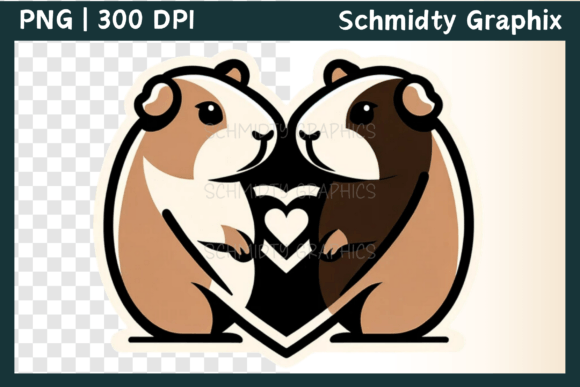 Download Guinea Pig Love Heart Sublimation PNG - Heart Collection