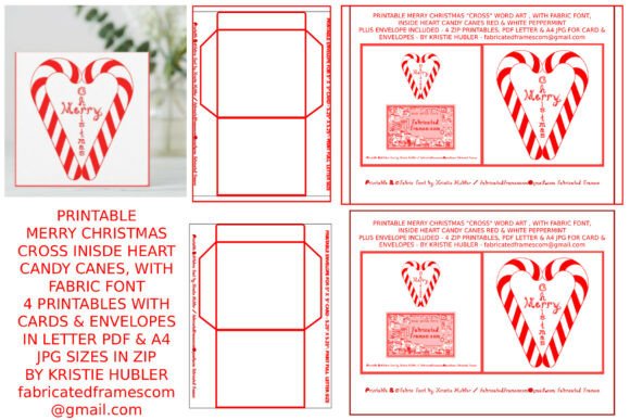 Download Merry Christmas Candy Canes Heart Card - Heart Collection
