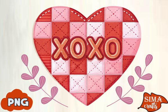 Download Valentine's Day Xoxo Checkered Heart PNG - Heart Collection