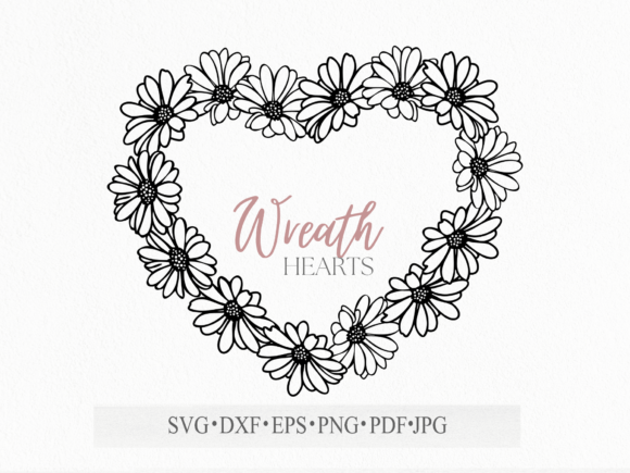 Download Daisy Heart's Frame Valentines Day Svg - Heart Collection