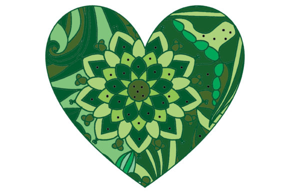 Download Heart Shaped Zentangle - Heart Collection