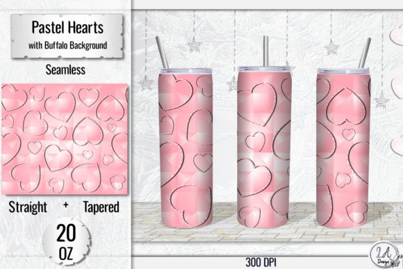 Download Pink Valentine Heart Skinny Tumbler 20OZ - Heart Collection
