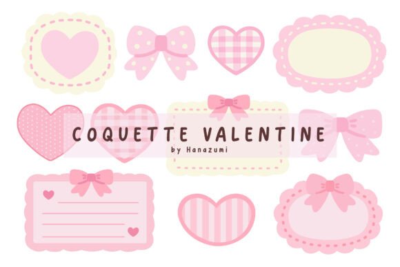 Download Coquette Valentine Bow Heart Frame - Heart Collection