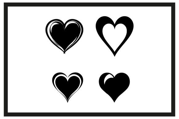 Download Valentines Day Heart Silhouette Clipart - Heart Collection