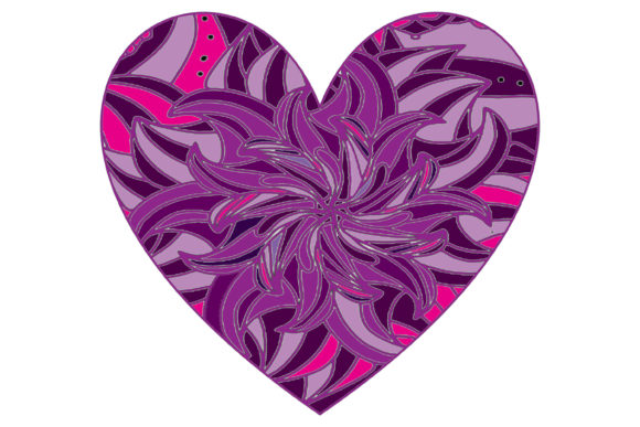 Download Heart Shaped Zentangle - Heart Collection