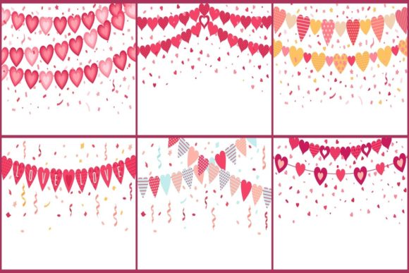 Download Bunting Love Hearts - Heart Collection