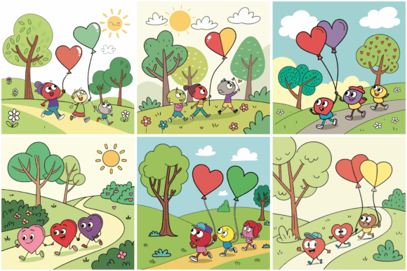 Download Heart Balloons Parade - Heart Collection