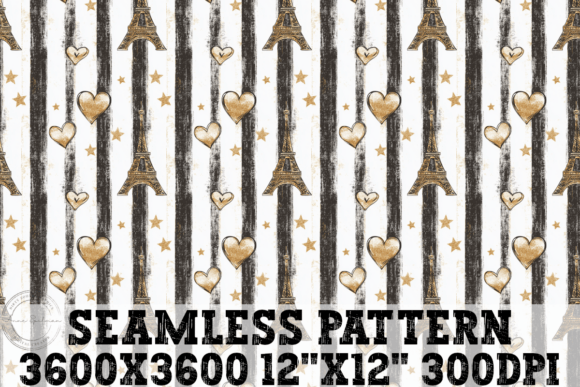 Download Paris Love Eiffel Tower Stripes &amp; Hearts - Heart Collection