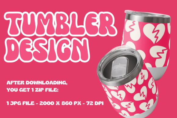 Download Valentine Heart Tumbler Printable - Heart Collection